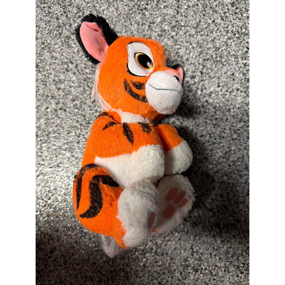 Disney Store Rajah Aladdin Tiger Plush Orange Black Striped Stylized 10 Inch